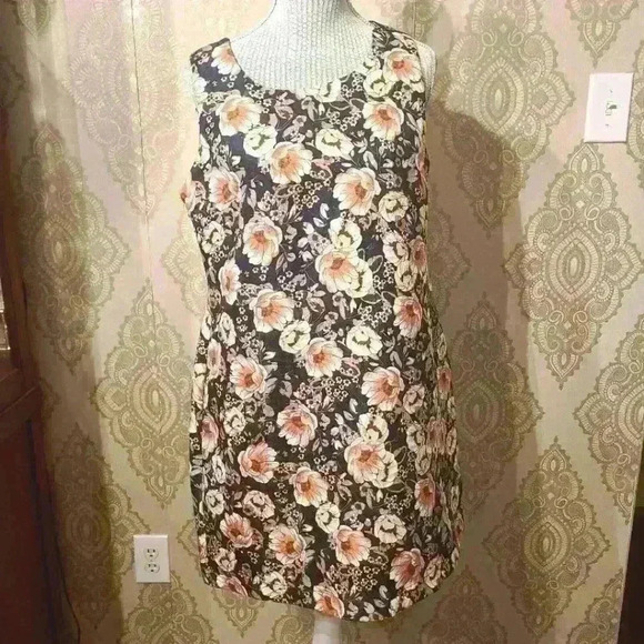 Anthropologie MOLLY BRACKEN FLORAL DRESS Size Large - Picture 3 of 11